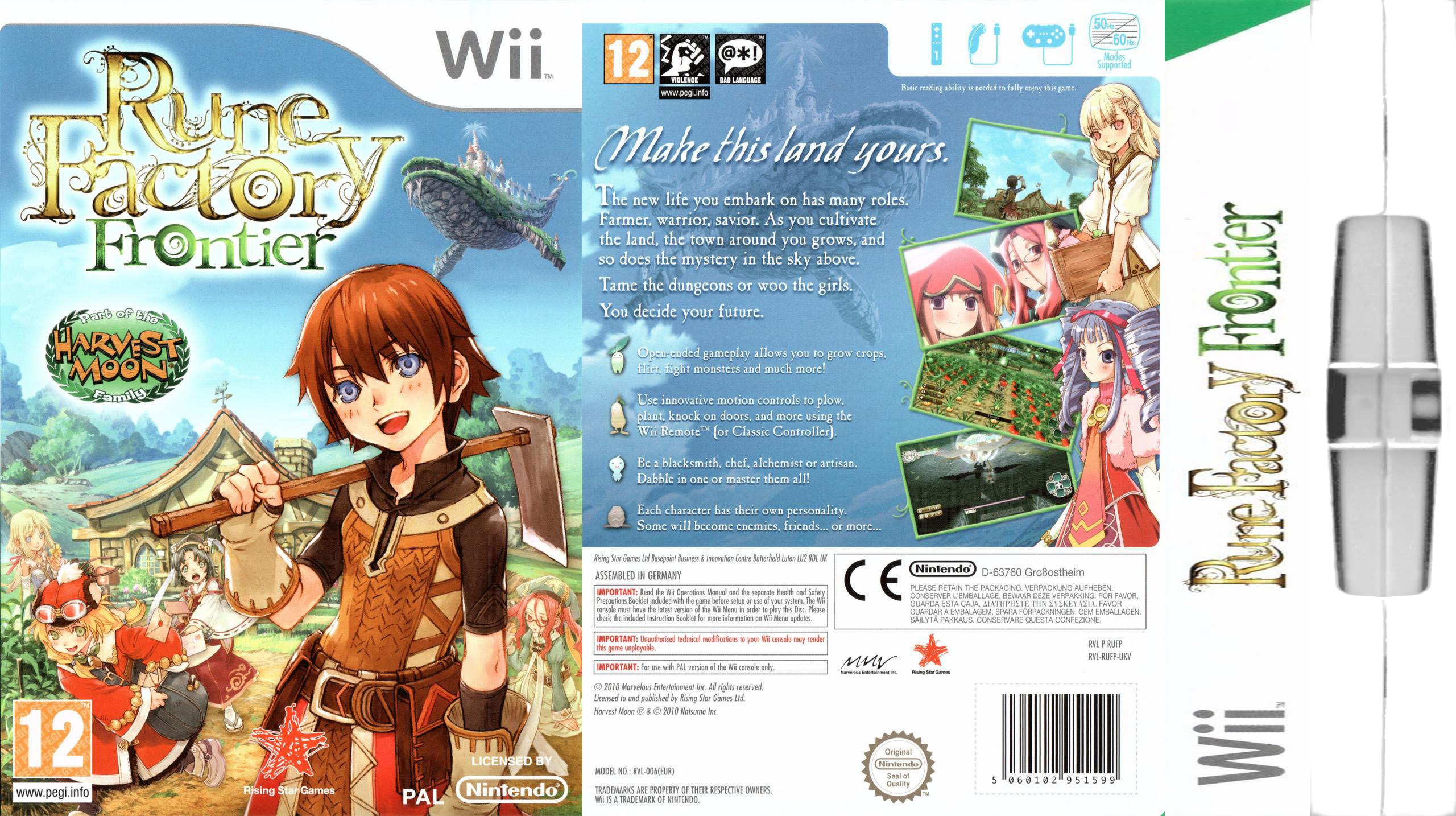 rune factory 2 manual