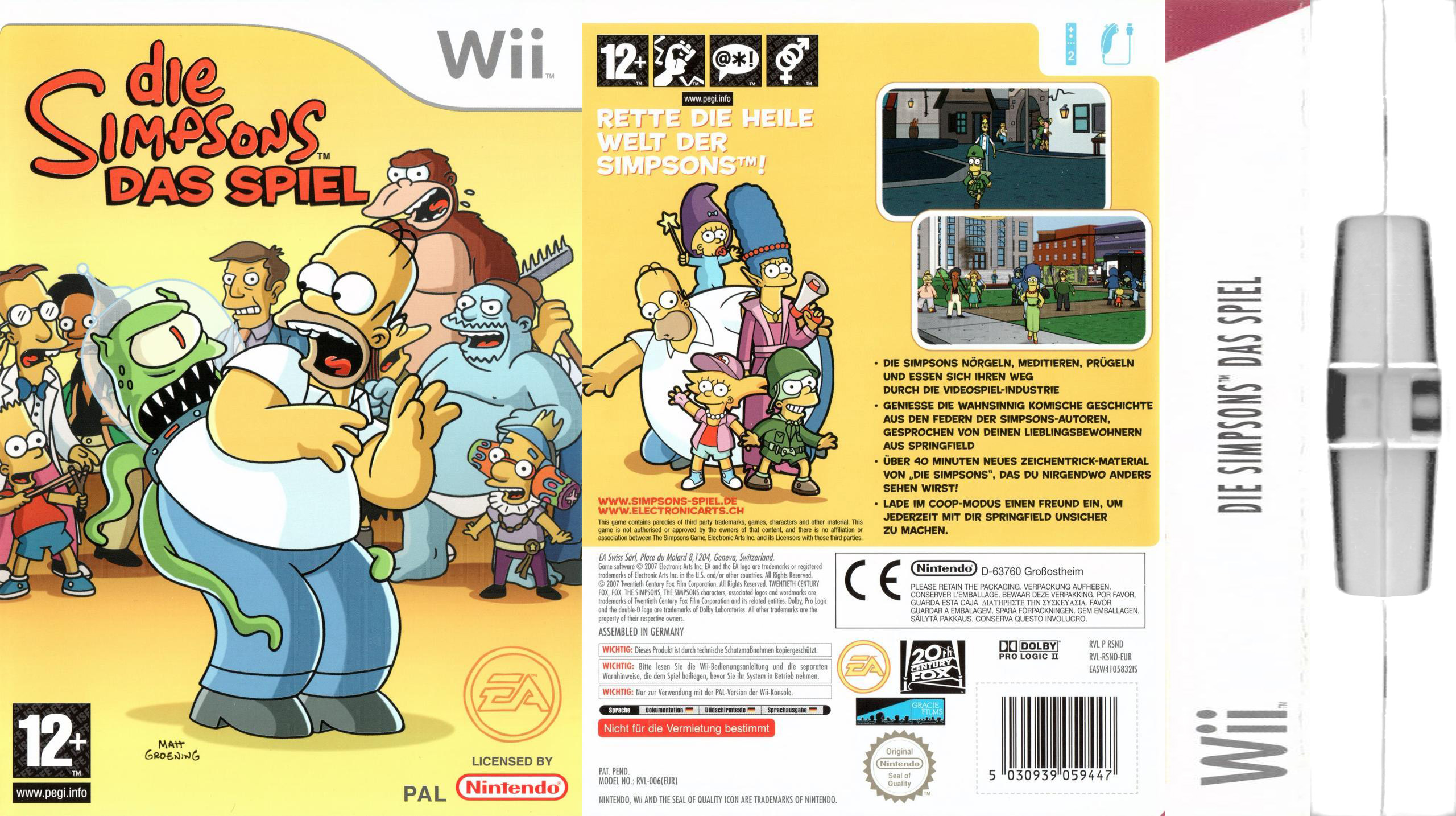 the simpsons game wii